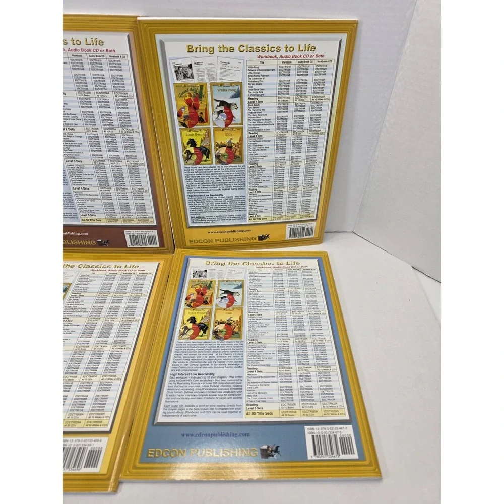 EDCON Bring The Classics To Life Series Level 5 Set Of 5 Paperback Books History